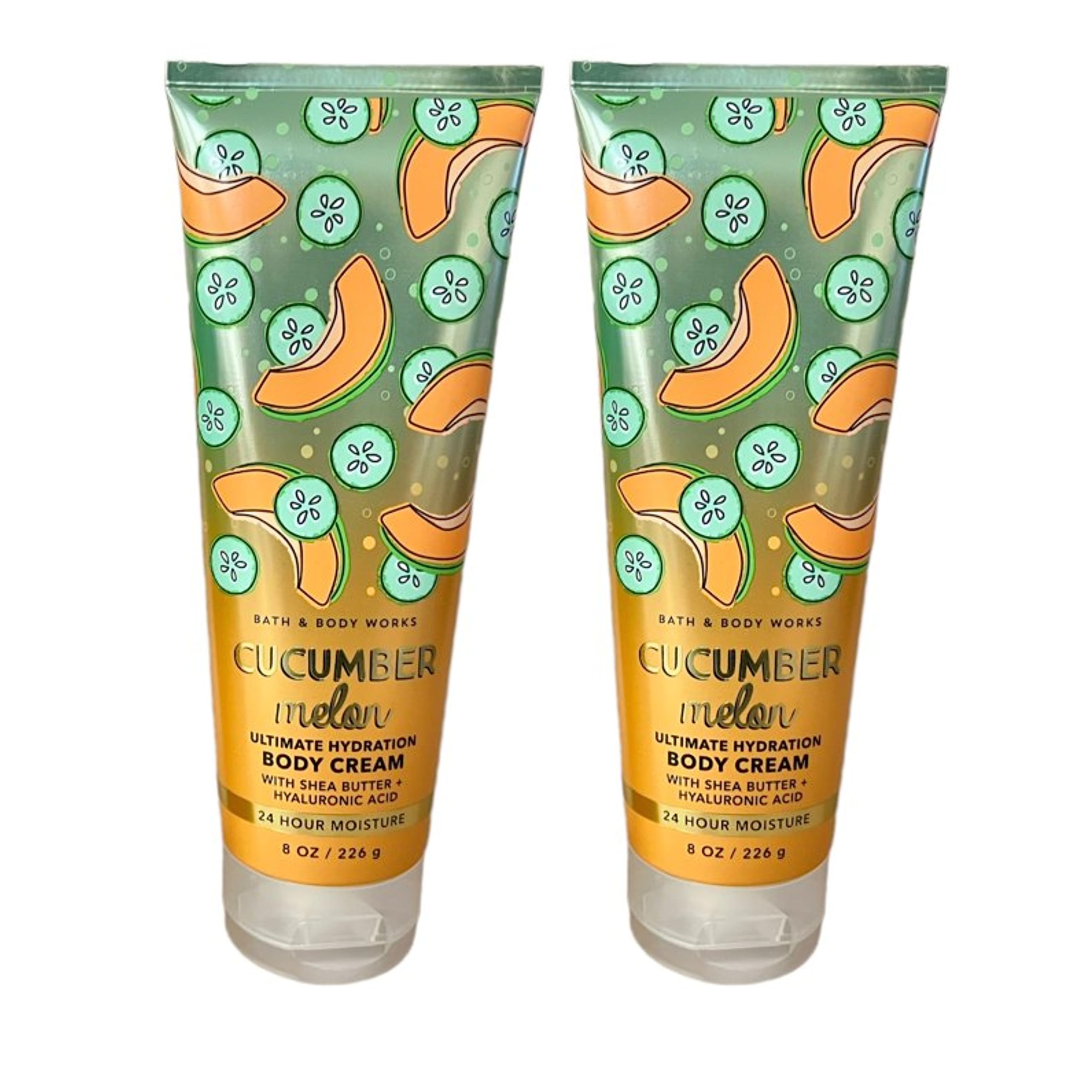 Bath & Body Works Ultimate Hydration Body Cream Pack of 2 (Cucumber Melon),8.0 fluid_ounces