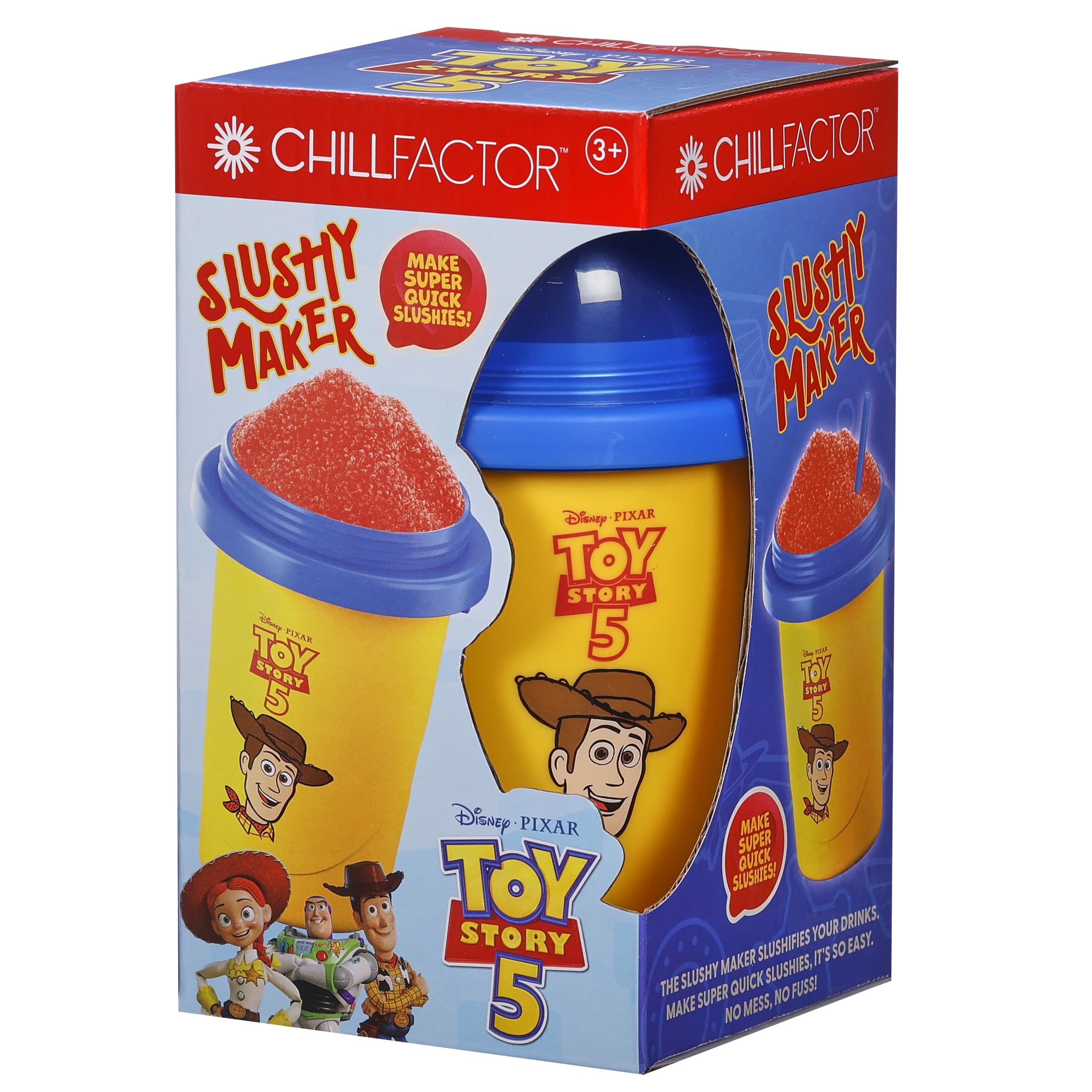 Chillfactor Disney And Pixar Toy Story 5 Design Slushy Maker Woody Character Design Homemade Slushies Slushies In Seconds