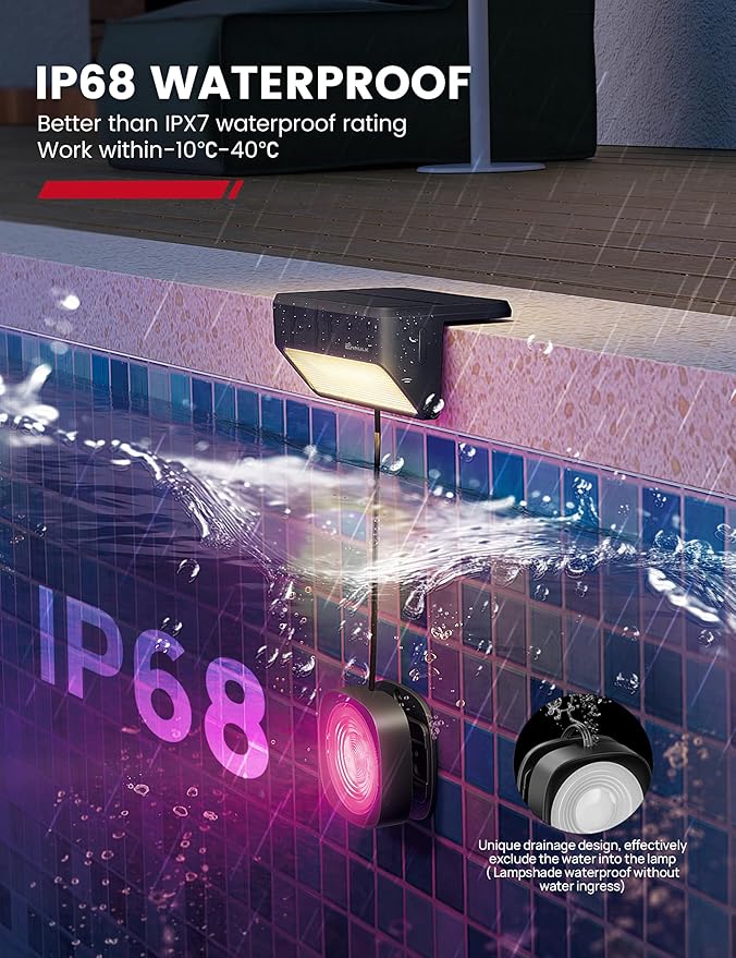 Luces Solares para Piscina Enhulk RGBW Control APP miniatura 8