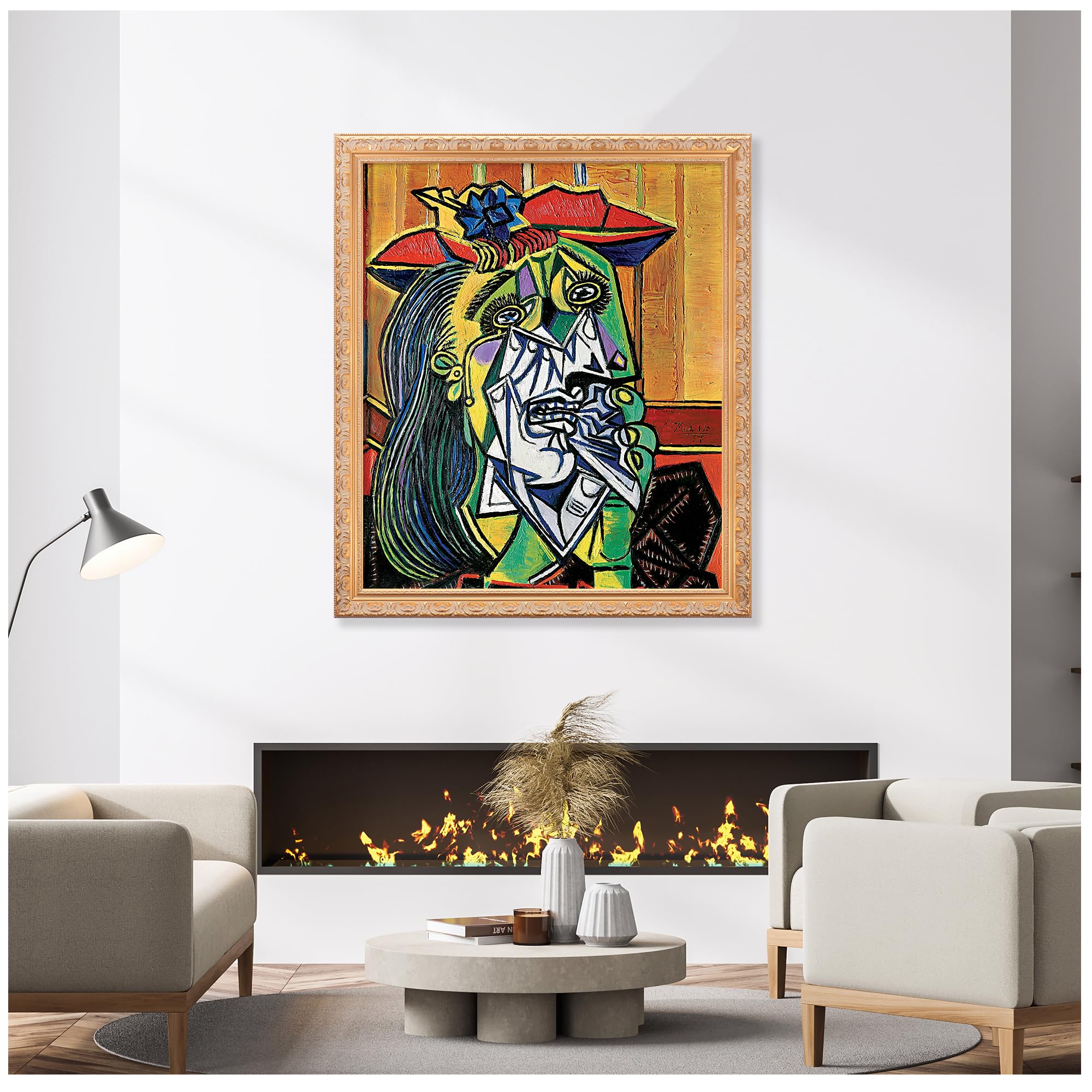 Amazon.com: The Weeping Woman by Pablo Picasso Solid Wooden Framed