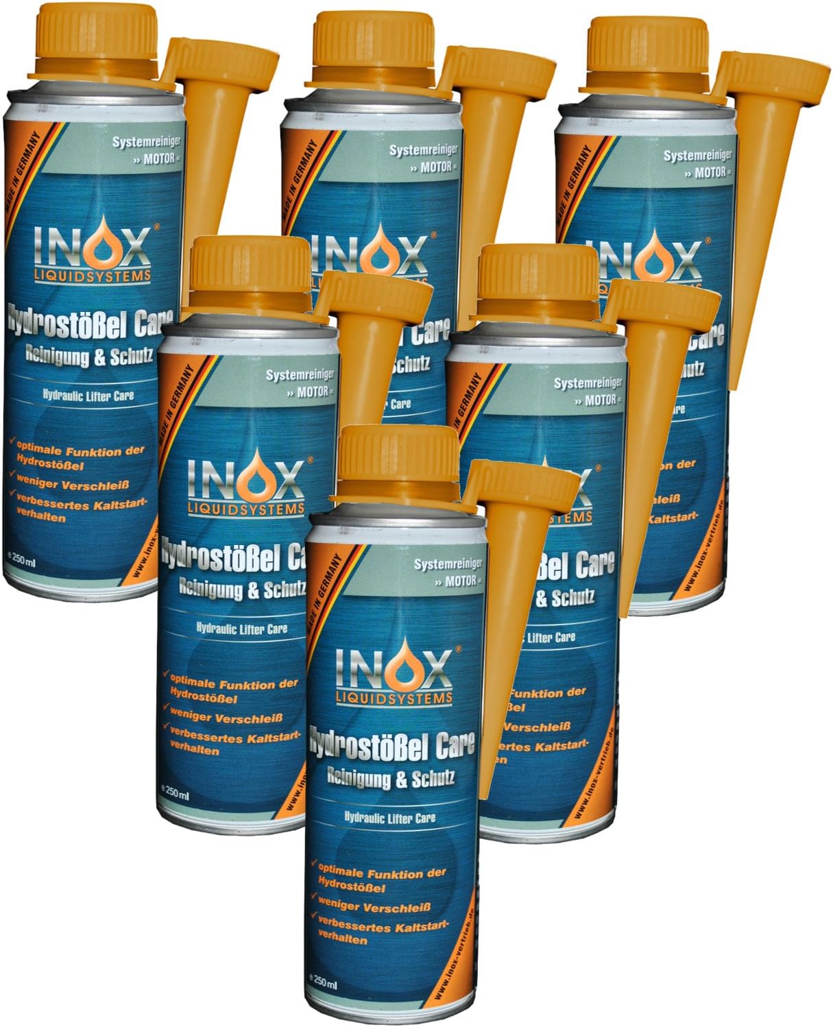 Amazon.fr INOX® poussoirs hydrauliques additif de Soins, 6 x 250 ML additif de Nettoyage et