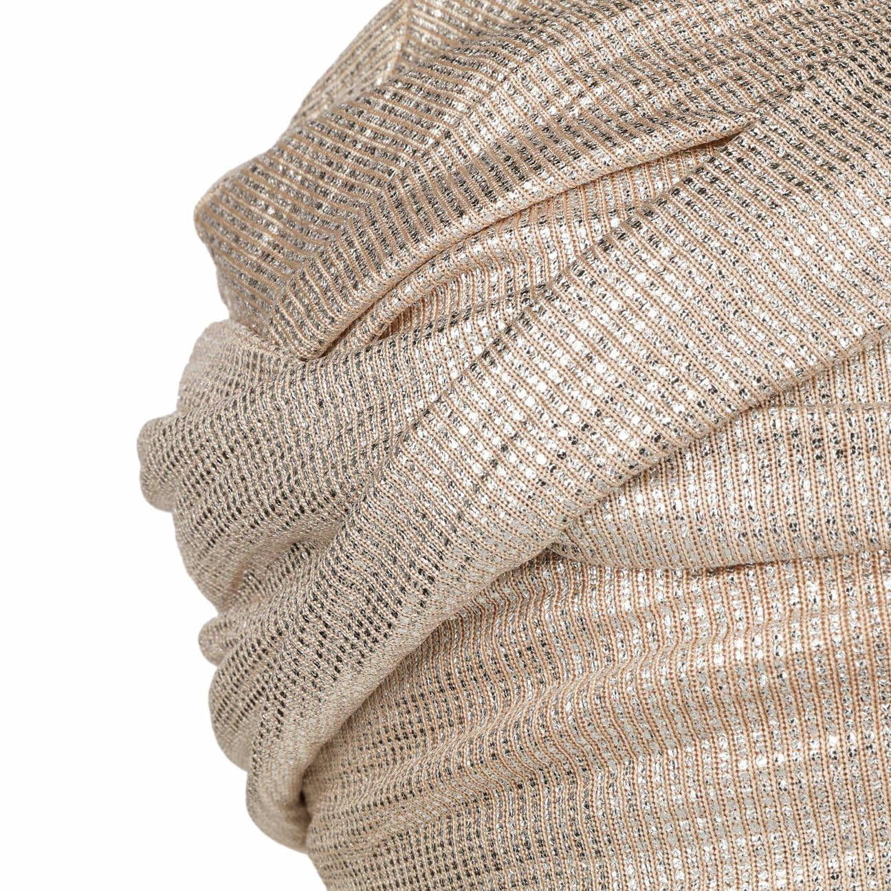 Christine Headwear Zoya Silver Glitter Turban Damenturban Stoffturban Damen - mit Futter Frühling-Sommer Frühjahr Sommer
