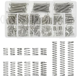 BDS-HOME 240pcs Stainless Steel Compression Springs Assortment Kit - 15 Sizes for Home Shop Repairs, Organized Boxes
