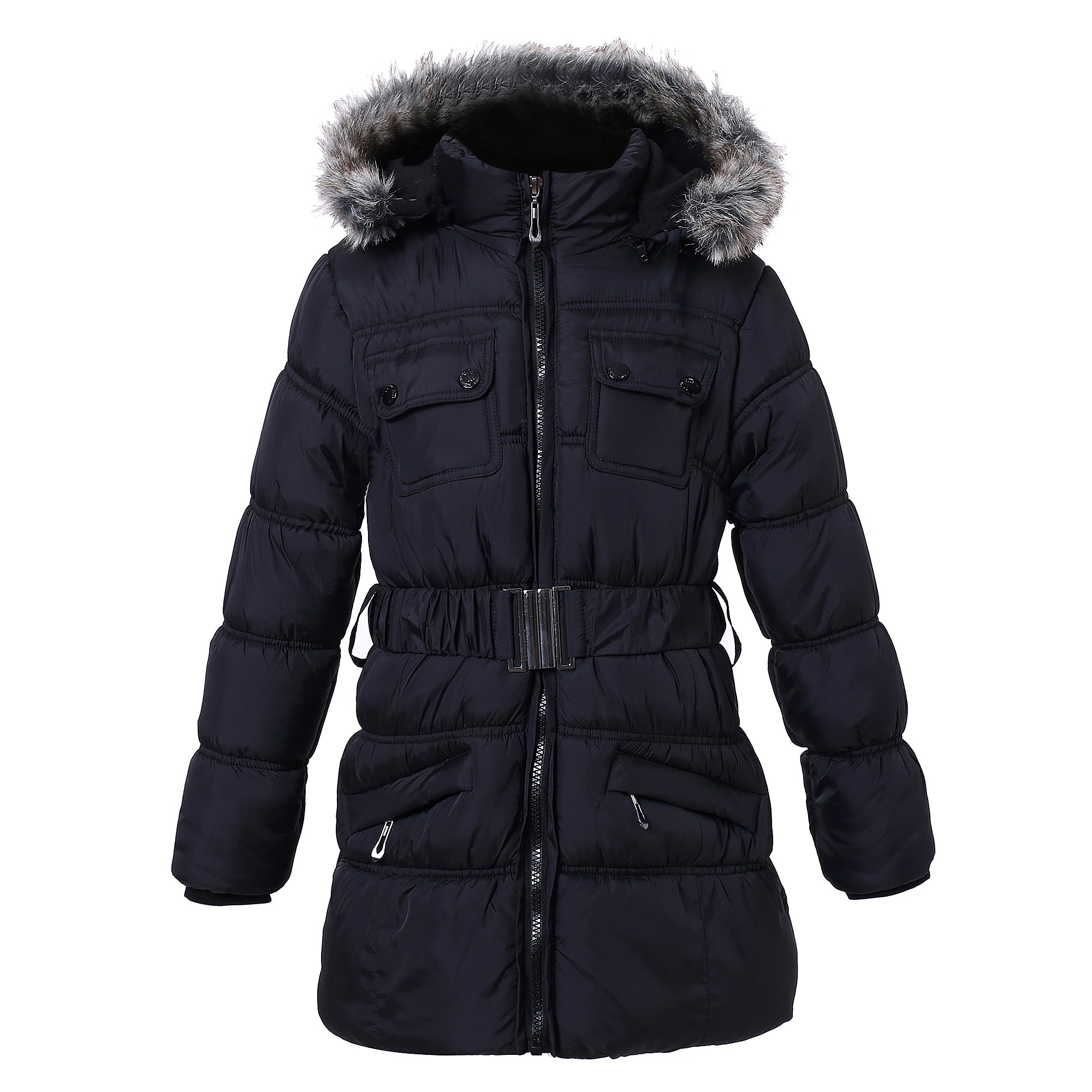 Richie House Girls Padding Jacket with Ruffled Mesh RH1395 Size 3-14Y product thumbnail 2