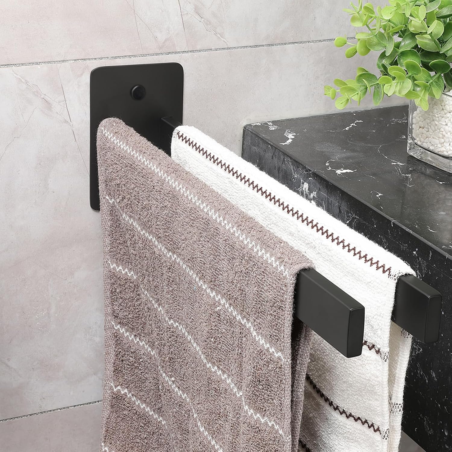 Qiannhee Wand-Handtuchhalter dupla rúd