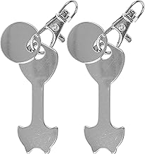 Premium Shopping Trolley Trigger for All Shopping Trolleys, Stainless Steel, Key Ring with Carabiner and Trolley Token, Removable Release Token, Idea