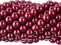 Vista 12 de RUBYCA 200 piezas de cuentas redondas pequeñas de cristal checo satinado lustroso para hacer joyería con cuentas de 6 mm color crema