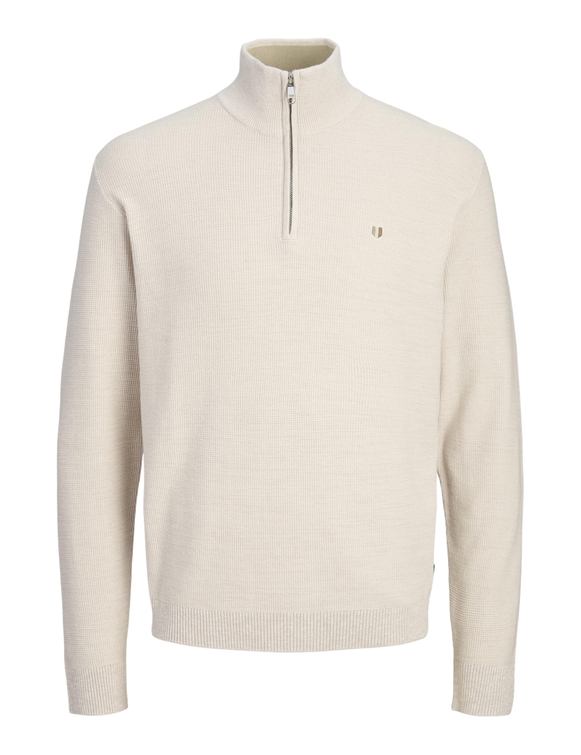 JACK & JONES Jprblurex Knit Half Zip, Grey (whitecap gray), XXL