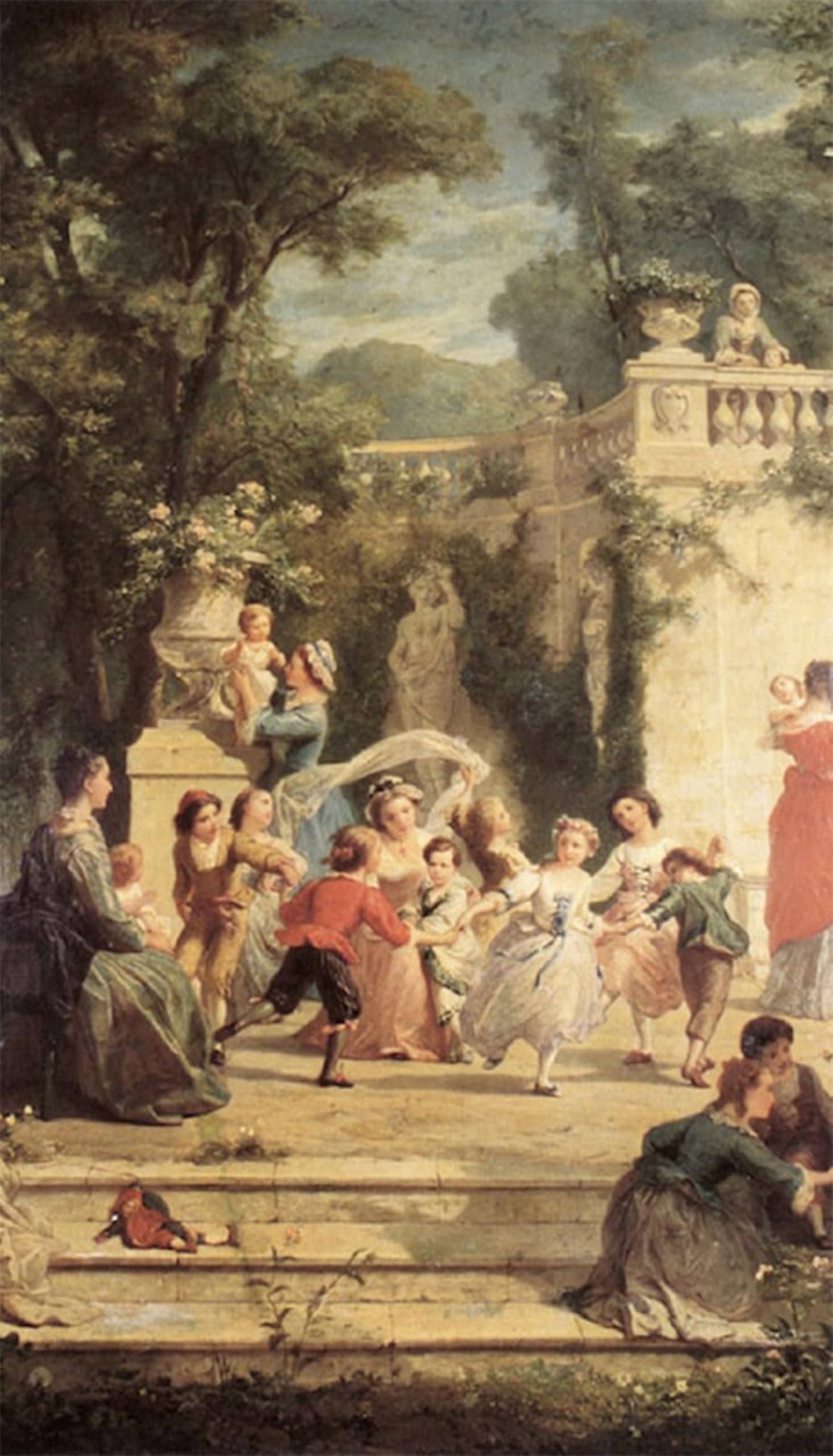 ARTXLXXBN Famous Print Painting Colorful Art Print the Games of Summer by Adolphe Jourdan Canvas Art Decorations for Home Decor 60x90cm