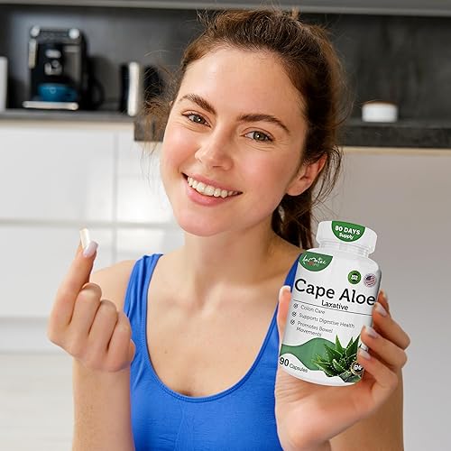 Miniatura 7 de Suplemento laxante natural de aloe cabo, alivio del estreñimiento, regula el intestino, desintoxicación herbaria totalmente natural, suplemento de