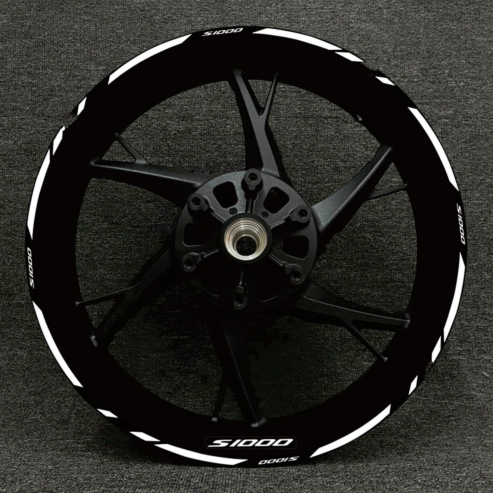 Motorcycle Wheel Sticker Rim Decal Hub Stripe Tape for BMW S1000XR S1000R 1000RR(Color27)
