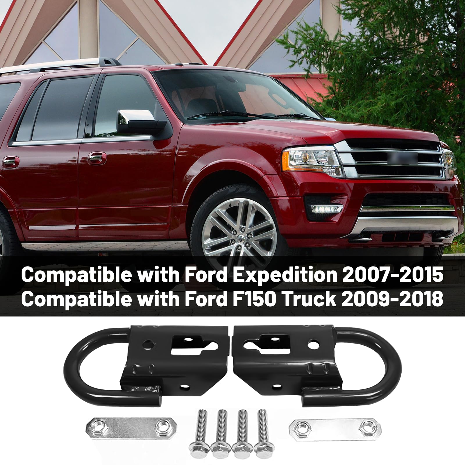 HOLDWELL Abschlepphaken Vorne Für Ford F-150 (2009-2021) – Robuster D-Ring Mit Hardware