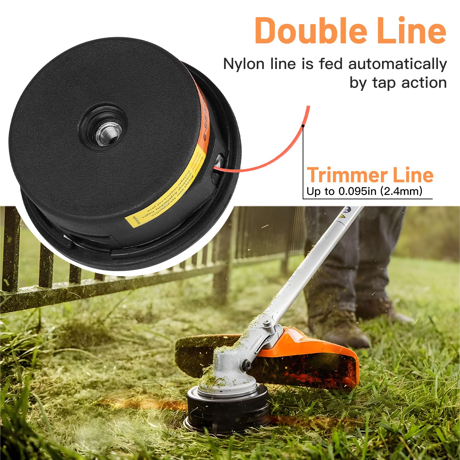 Tête De Coupe Autocut C26-2 Jrisbo Compatible Stihl FS55 FS70 FS80 - Tête Faucheuse Débroussailleuse