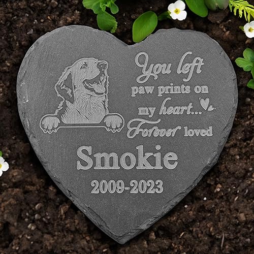 Vista 57 de Piedra conmemorativa de Golden Retriever, estatua de Golden Retriever, placa conmemorativa de Golden Retriever, regalos conmemorativos de Golden