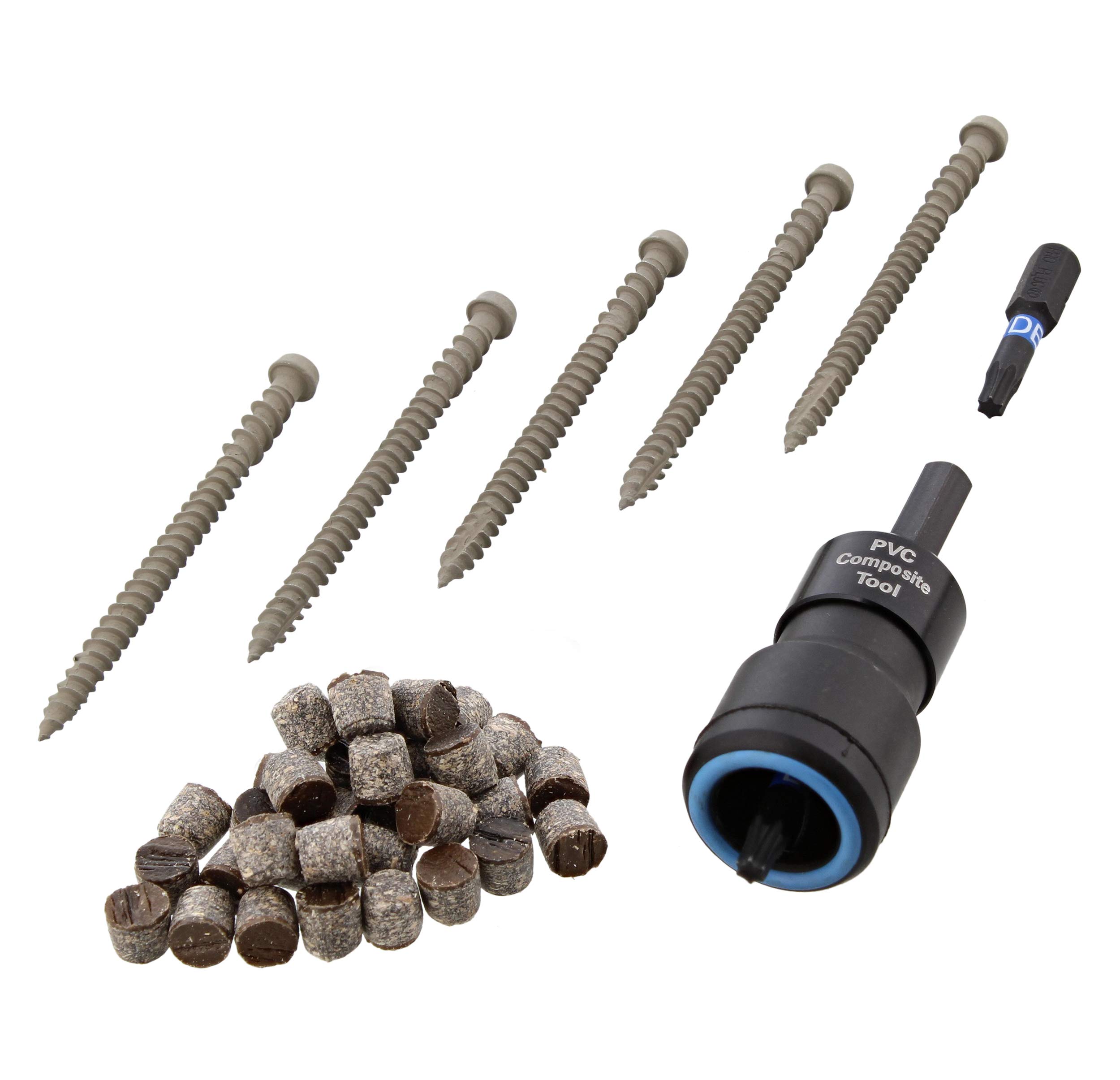 Pro Plug PVC/Comp - Epoxy Kit 10 x 2-3/4" 150 165 100 lf Trex Spiced Rum (1)