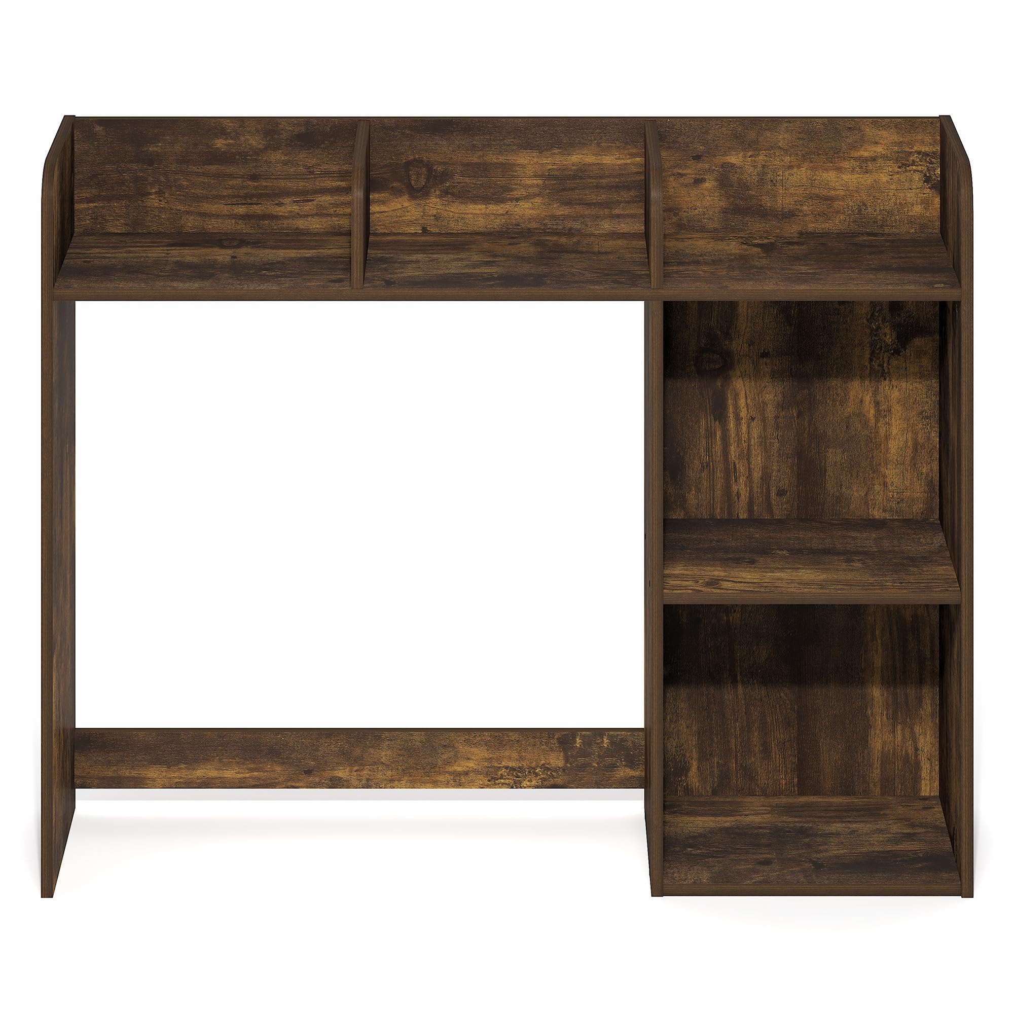 Furinno CLASSIC Mensola da Scrivania, Alzata da Scrivania a 5 Ripiani, Mensola Libreria, Organizer da Scrivania, Accessori da Scrivania per Ufficio, Pino Ambra