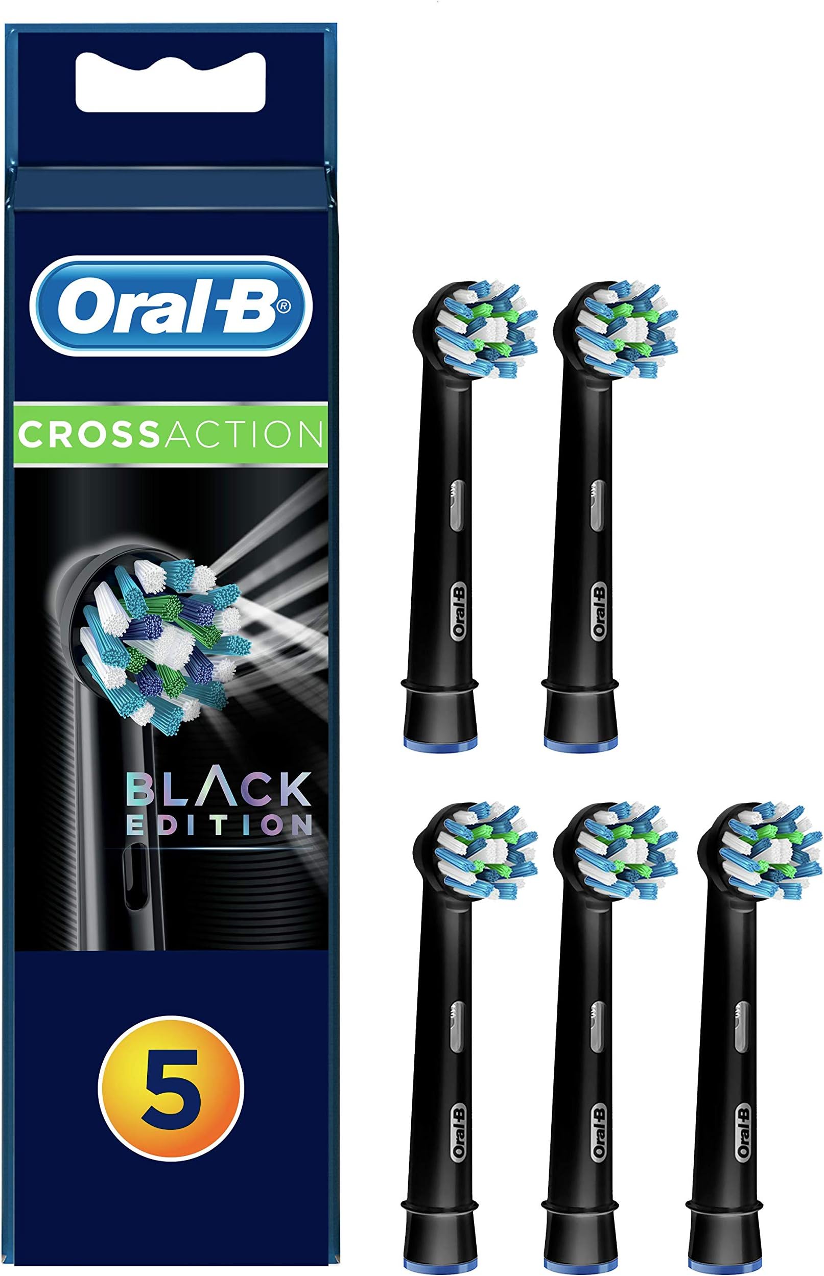 Oral-B CrossAction Toothbrush Heads - 16 Degree Bristles for Superior Cleaning