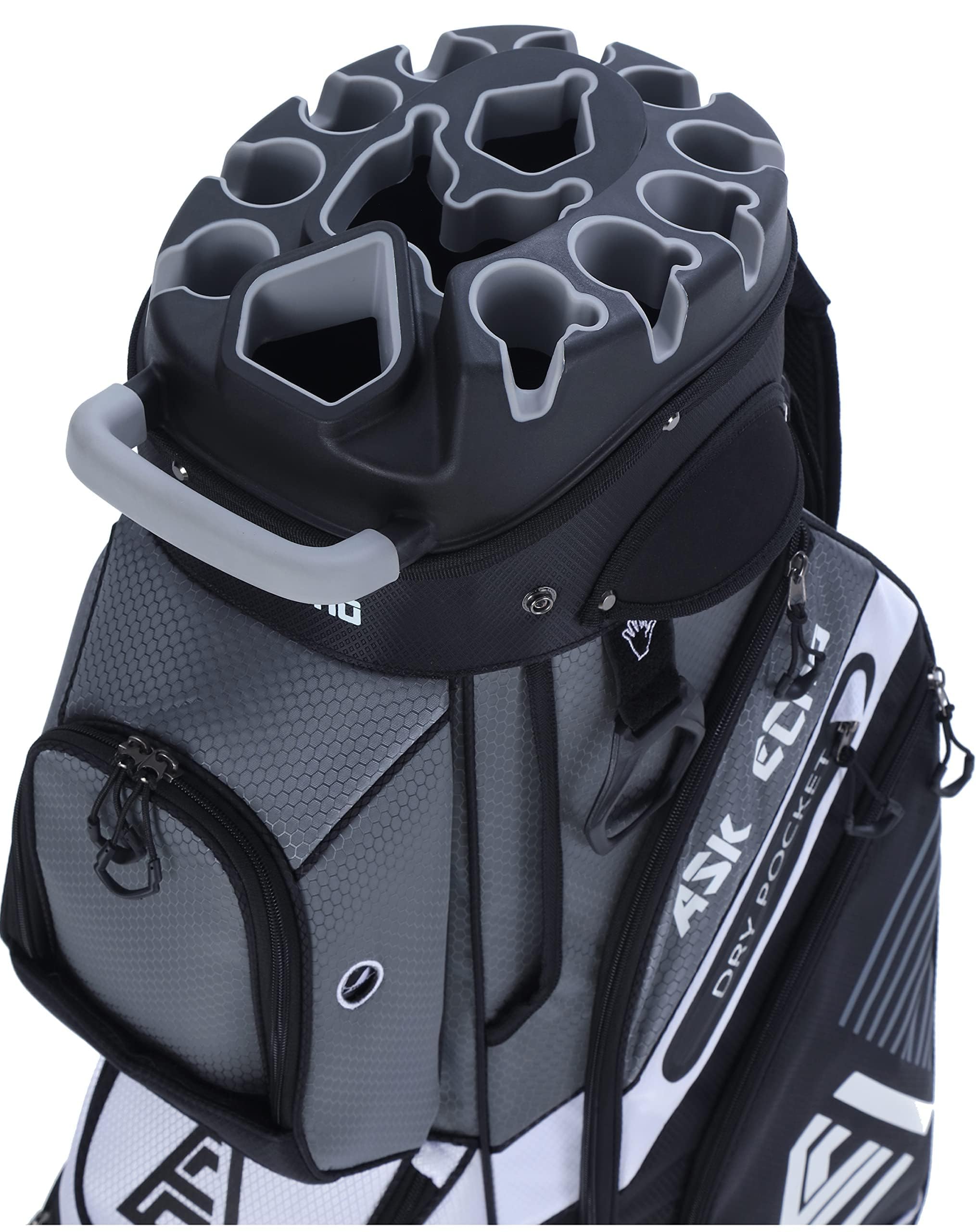ASK ECHO T-Lock Golf Cart Bag, Quiet 14-Way Full-Length Divider