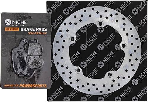 Miniatura 1 de NICHE Pastillas de freno trasero derecho semi metálico para Yamaha MT-09 XSR900 Tracer 900 GT 5SL-W0046-00-00 1RC-2582W-00-00