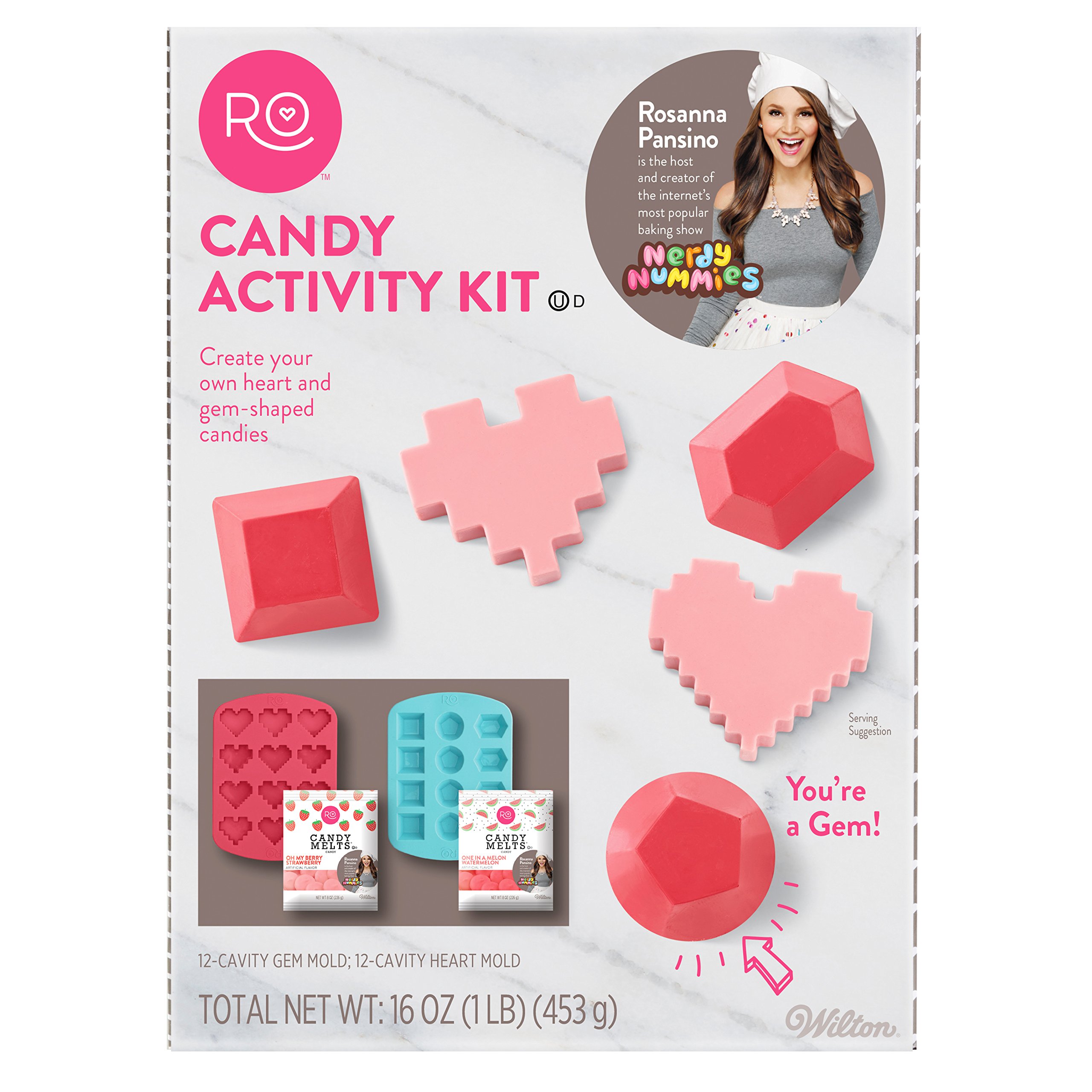 Wilton ROSANNA PANSINO by Candy Making Activity Kit - Silicone Candy Molds Set