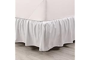 Martex Full Size White Ruffled Bed Skirt