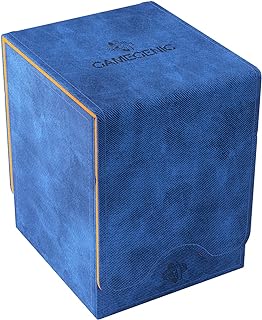 GameGenic Card Deck Box – Deck Box: Squire XL - 100CT – Durable and Sturdy TCG, OCG Card Storage – Compatible with Pokemon Yugioh Commander and MTG Magic: The Gathering Cards - Blue/Orange