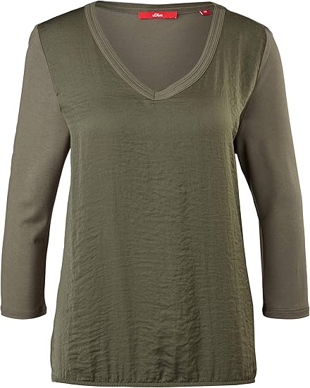 S.Oliver Camiseta De Mujer, Off-White Placed A, 2