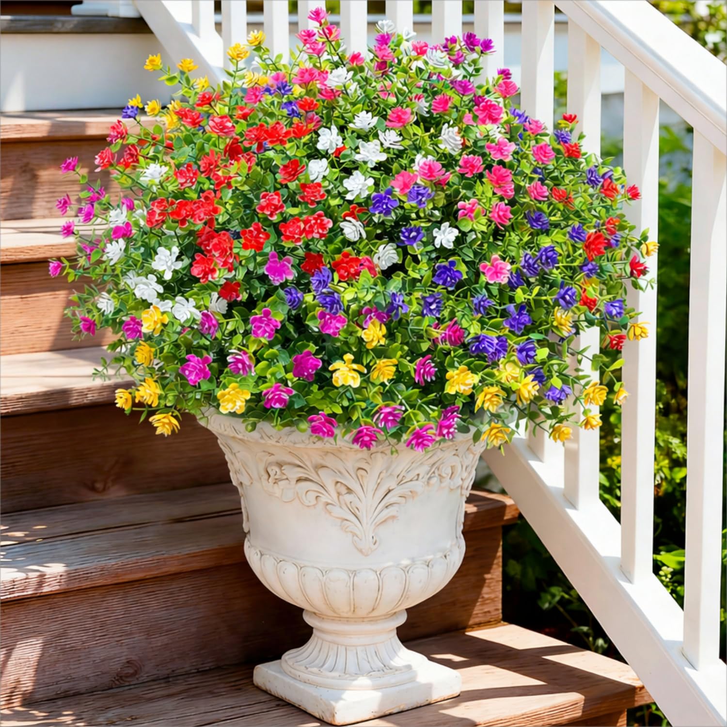 Amazon.com: Ivydale Artificial Fake Flowers Plants for Outdoors