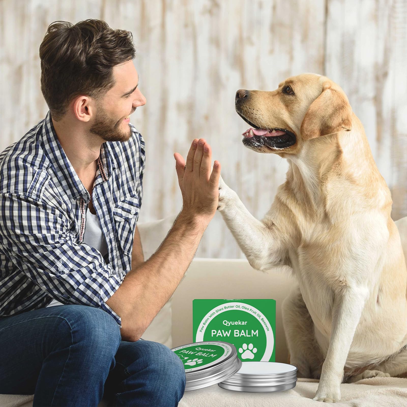 Lick-Safe Dog Paw & Nose Balm, Dog Paw Wax Protector with Coconut Oil, Moisturizer Soother Dry Cracked Snout & Pads, All-Natural Nose Butter & Cream for Horse Hoof, Cat Petts Care, 2.8oz/80g - image 8