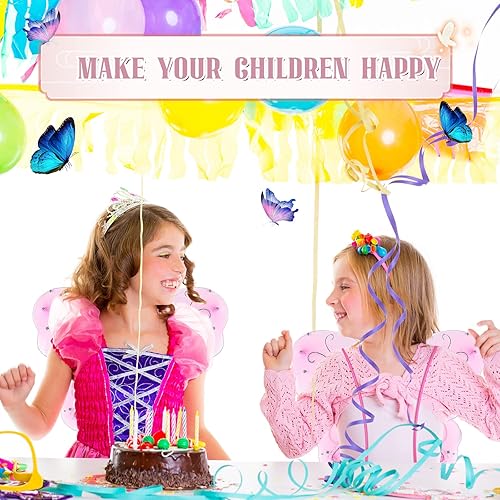 Miniatura 26 de Chivao 20 piezas de alas de hada, alas de mariposa, para cumpleaños, boda, decoración de Halloween, fiesta, accesorio para niños y niñas Bonito