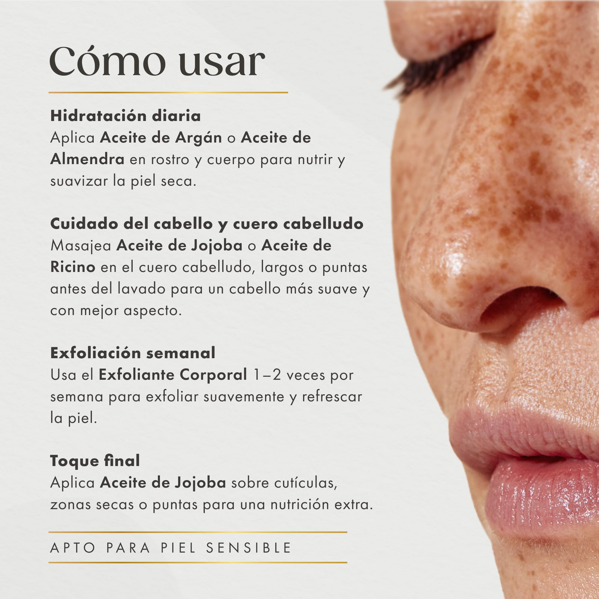 Satin Naturel Set de Regalo de Lujo 5x30 ml | Set de Cuidado Facial con Aceite de Argán Bio, Ricino, Almendras, Jojoba y Exfoliante de Sal del Mar Muerto