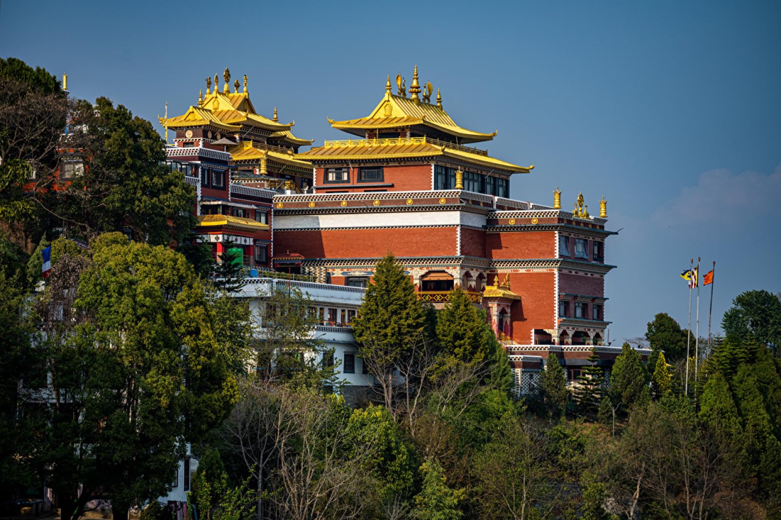 Art Painting Supplies,Nepal, Namo Buddha Monastery Mountain Houses Cities,Paint by Numbers Kit Includes Brushes and Paints,40x50cm,No Frame