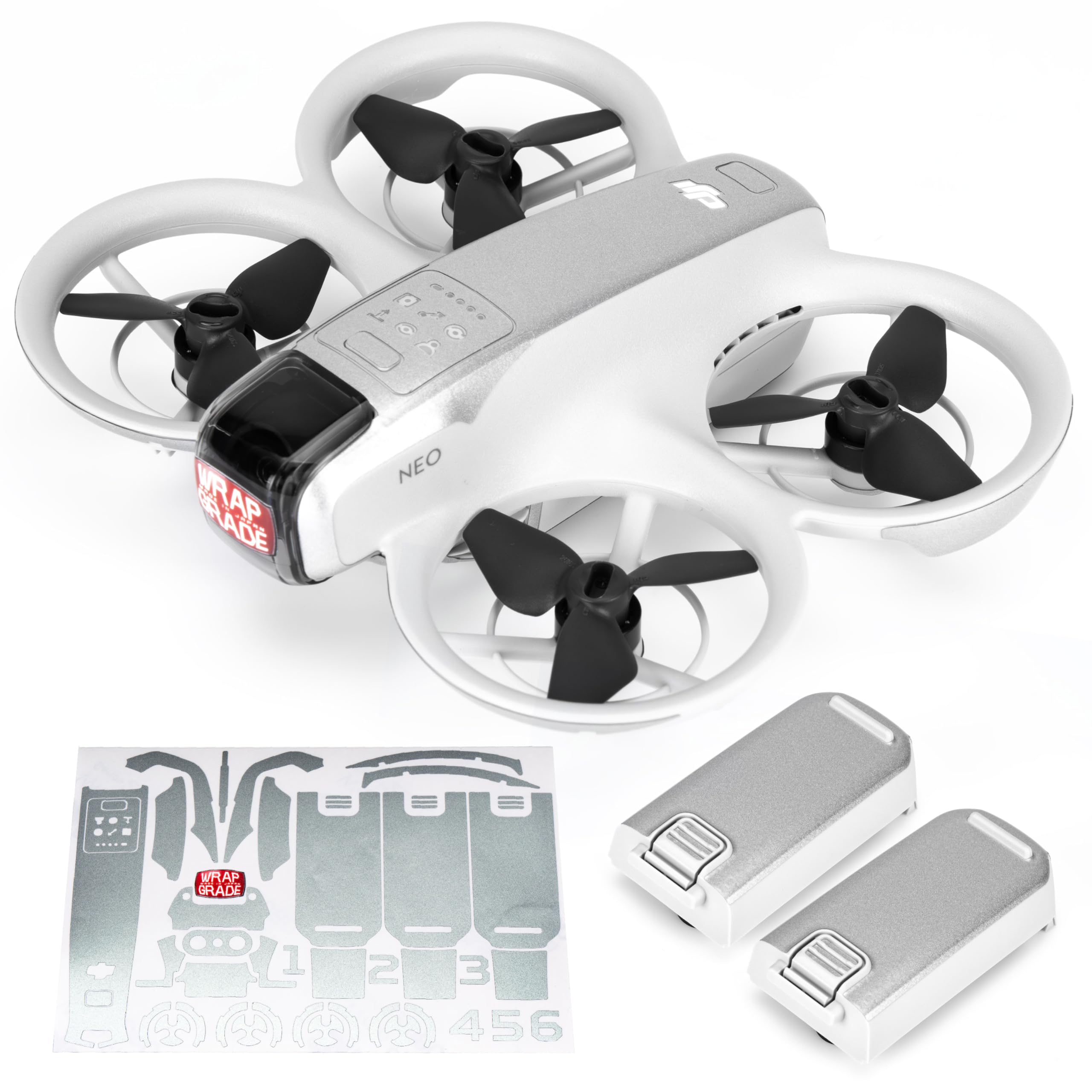 Wrapgrade for DJI NEO Accent Color Sticker (Airforce Silver)