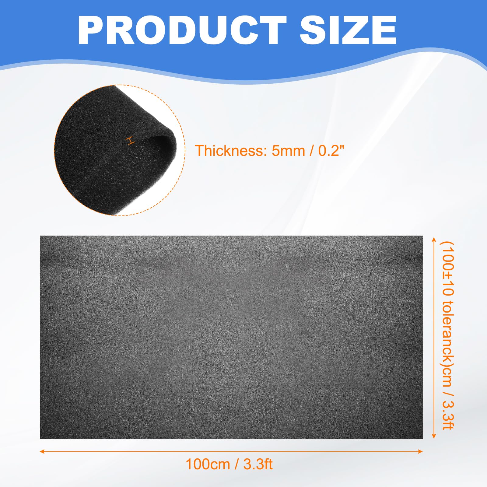 QUARKZMAN Speaker Mesh PRO Griglia Per Altoparlante Schiuma Acustica Copertura Antipolvere Spugna Acustica Spessore 5mm Per Altoparlanti Da Palco Line Array Audio Professionale DJ.