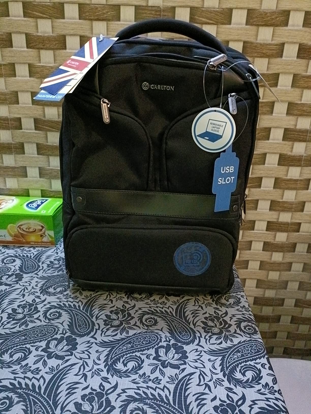 Buy Carlton Hampshire 03 26 Ltrs Laptop Backpack Ferrous Black at Amazon.in