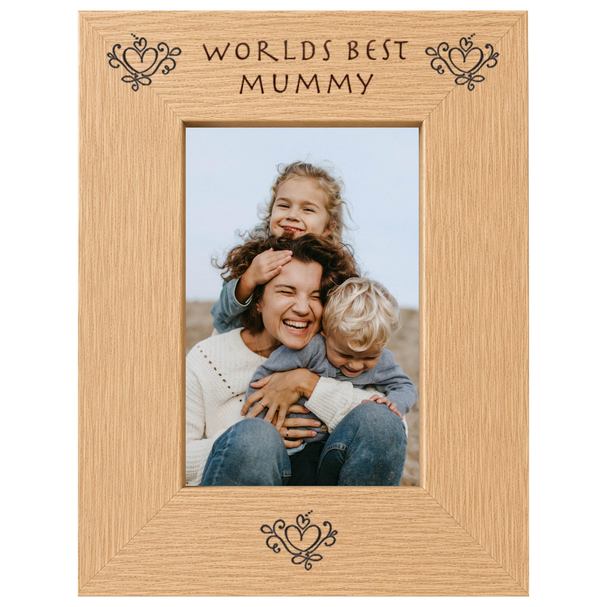 Worlds Best Mummy 6x4 Oak Effect Photo Picture Frame Keepsake Gift