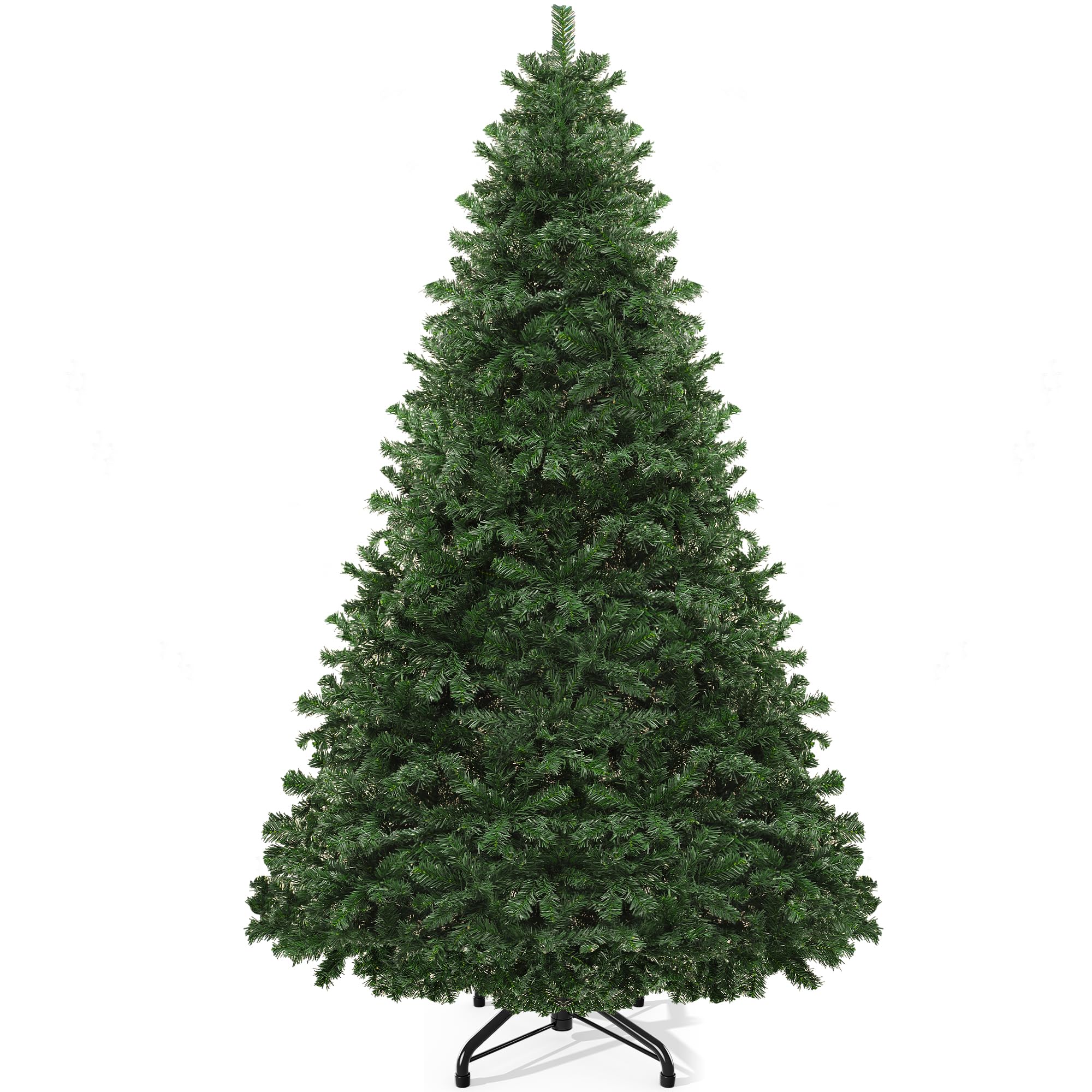 YITAHOME 182cm Artificial Christmas Tree, Approximately 880 Points, Realistic Dense Branches, Tree with Metal Stand and Folding Frame, Quick Assembly for Home, Office and Shops, 182 x Φ115 cm