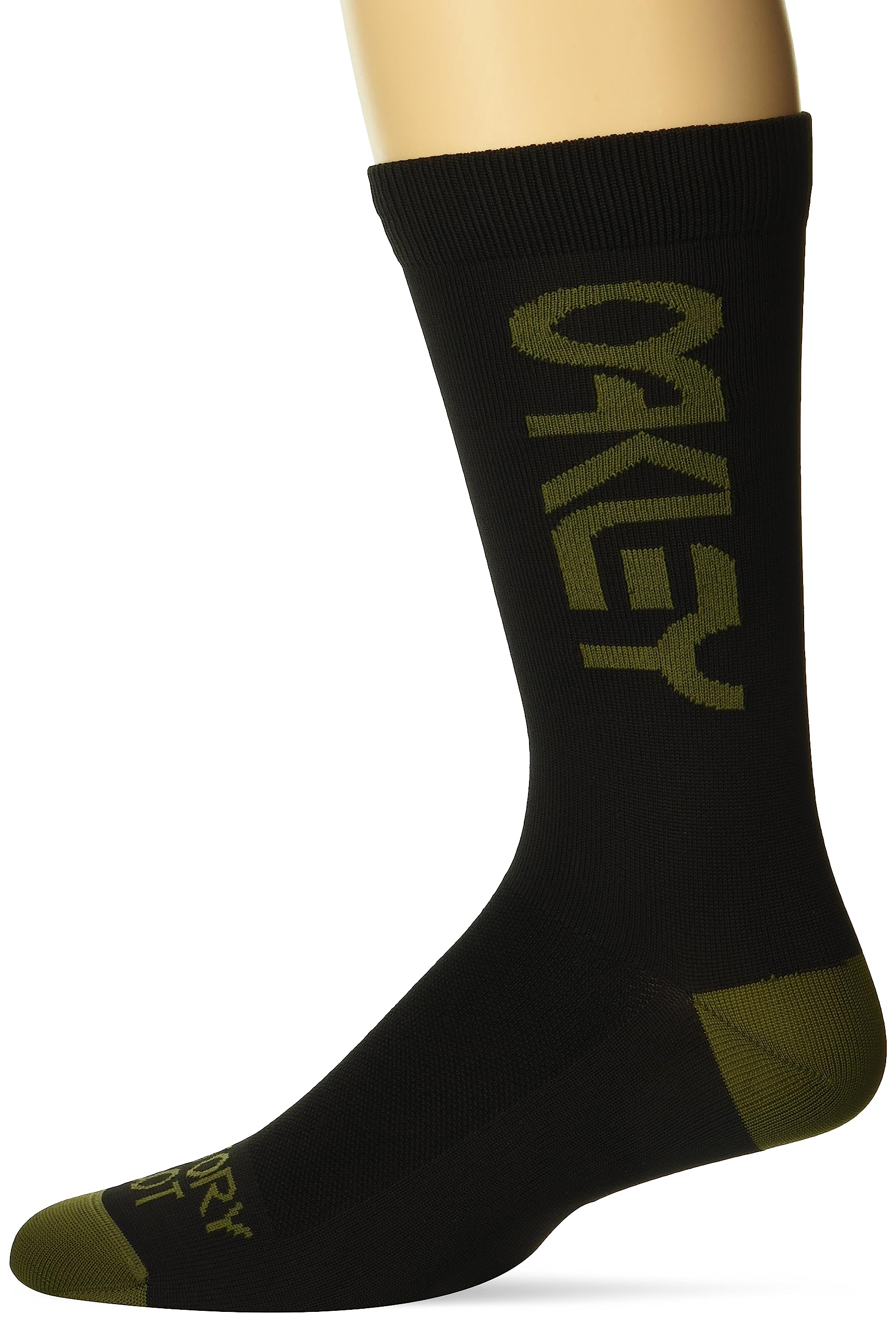 Oakley Men's Factory Pilot MTB Socks, Black/New Dark Brush, S