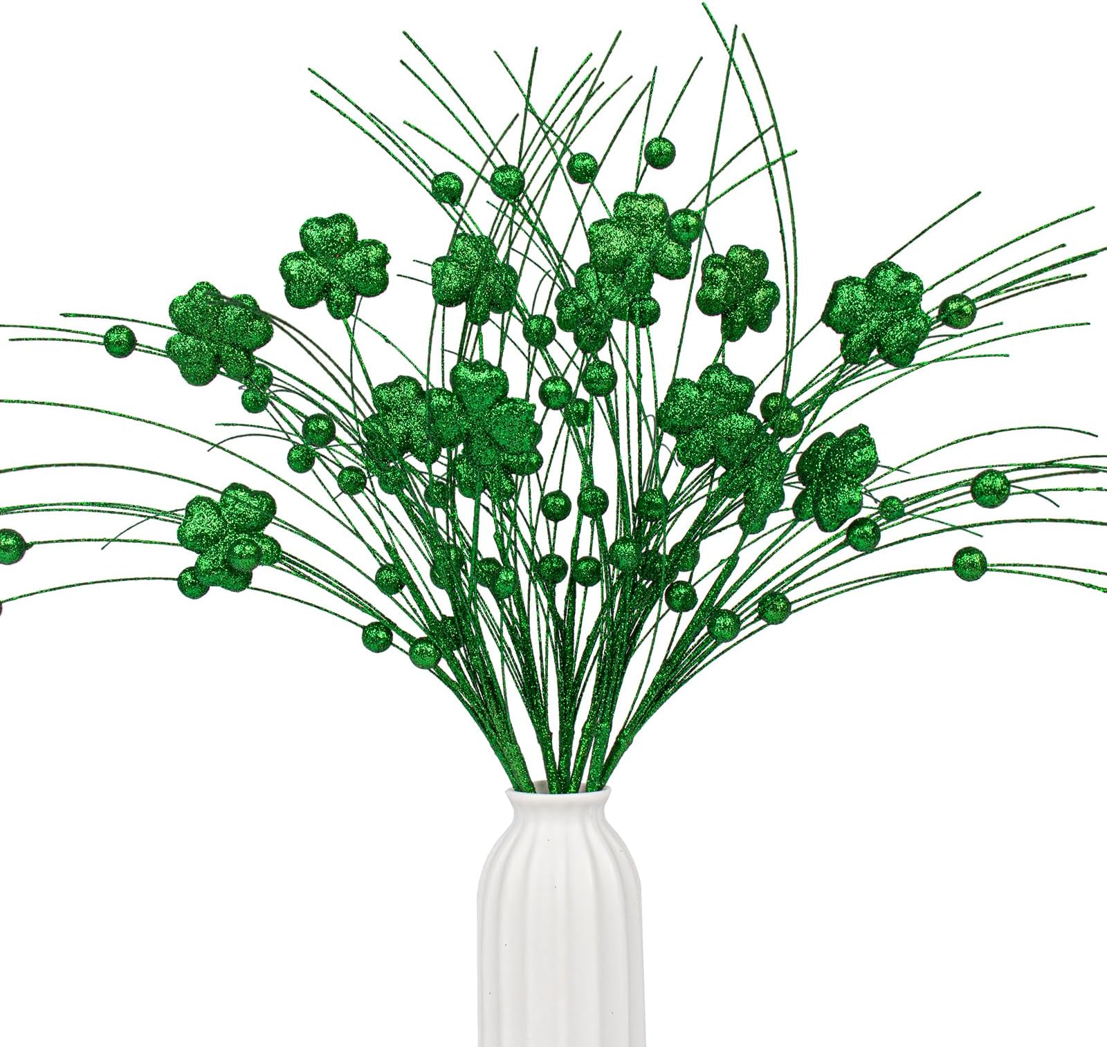 JUSTDOLIFE Artificial Plant DIY Four Leaf Clover Artificial