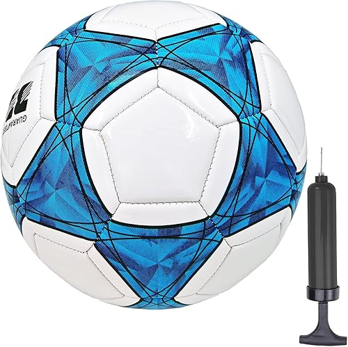 Balón de fútbol tamaño 3,4,5 PU suave para práctica de entrenamiento, regalo para niños y niñas, viene con bomba y aguja