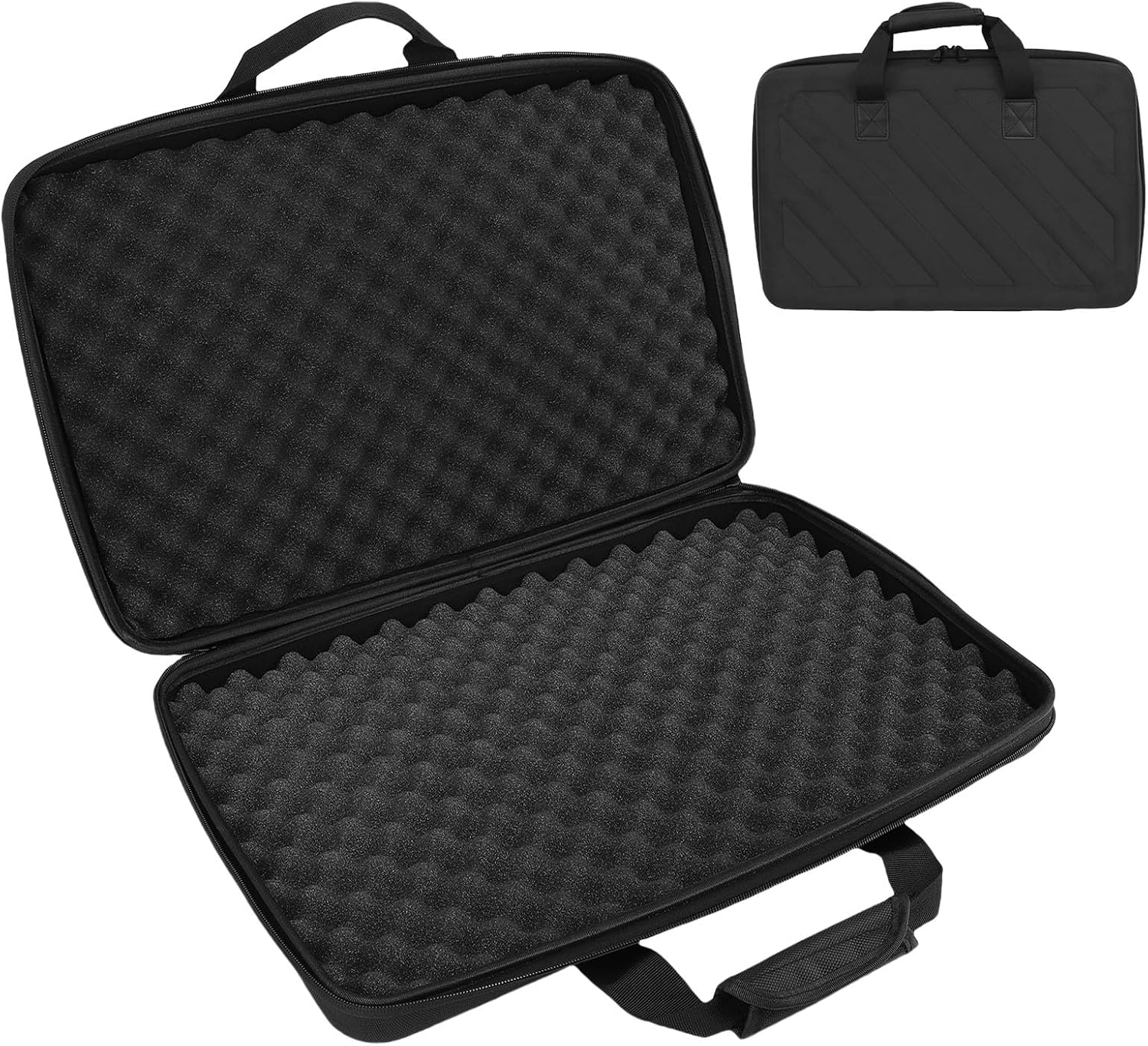 RiToEasysports DJ Controller Case, Portable Handle with Shoulder Strap EVA Bag for Professional DJs Home Studio Outdoor Performances