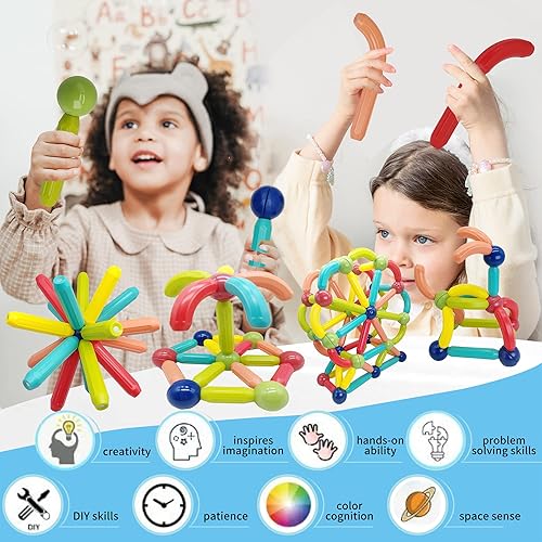 Miniatura 3 de CRAGTIP Magnetic Building Sticks and rods Building Blocks (42percarton)