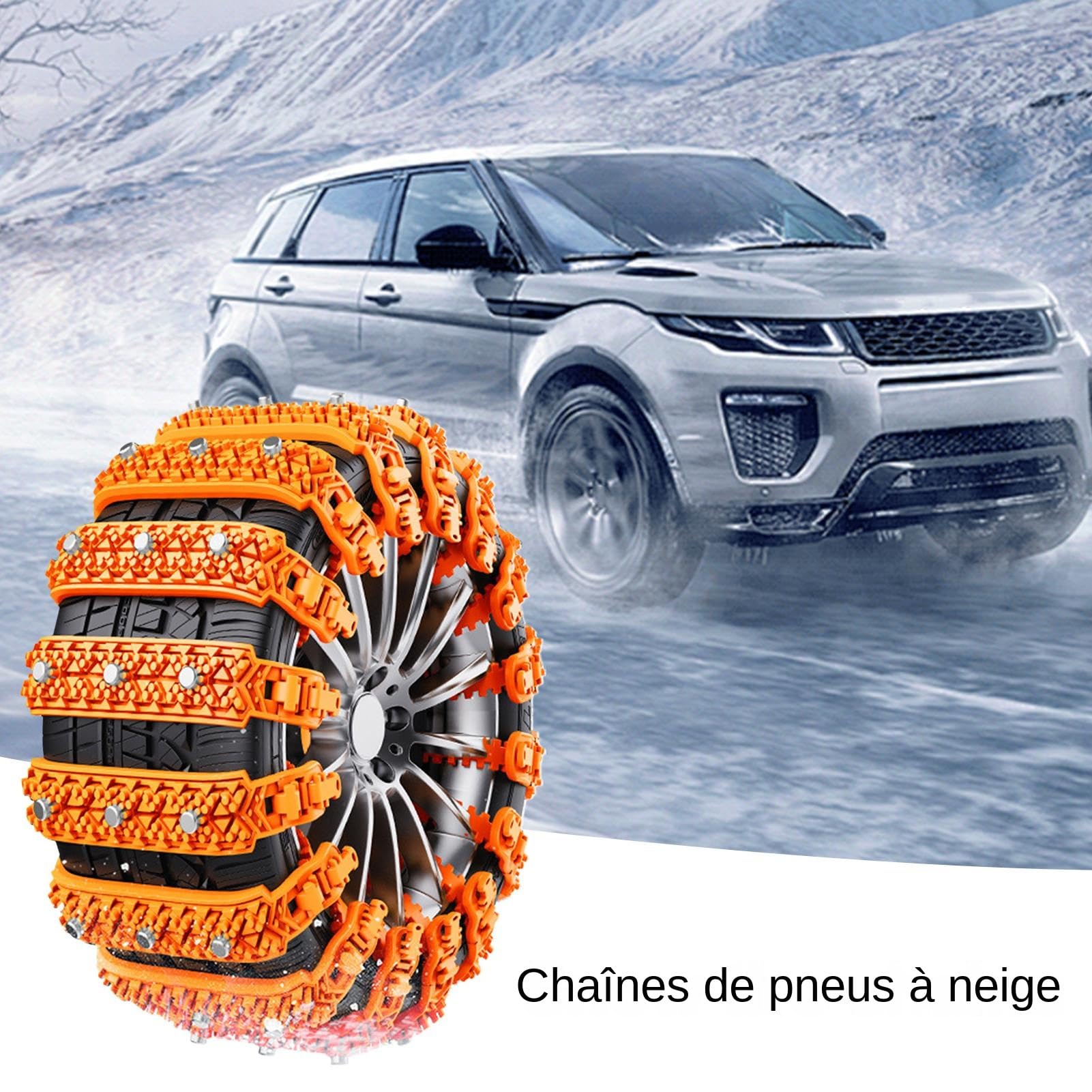 10 Pièces Attaches Zip Neige Pour Pneus Caoutchouc Oxford 86cm Chaînes À Neige Pour Voiture Chaînes Pneus D'hiver Pour Véhicule Voiture SUV Camion Conduite