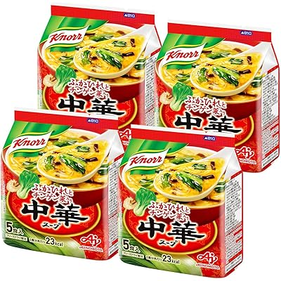 クノール 中華スープ 5食入袋×4 味の素 フリーズドライ 具入りスープ 即席スープ 簡単 非常食 備蓄