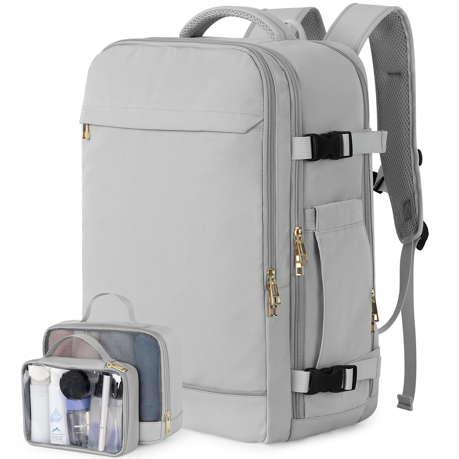 Sinaliy Travel Backpack, 40L 17 inch Laptop Travel Backpack Carry on Flight Approved, Personal Item Travel Bag, Waterproof Backpack for College,