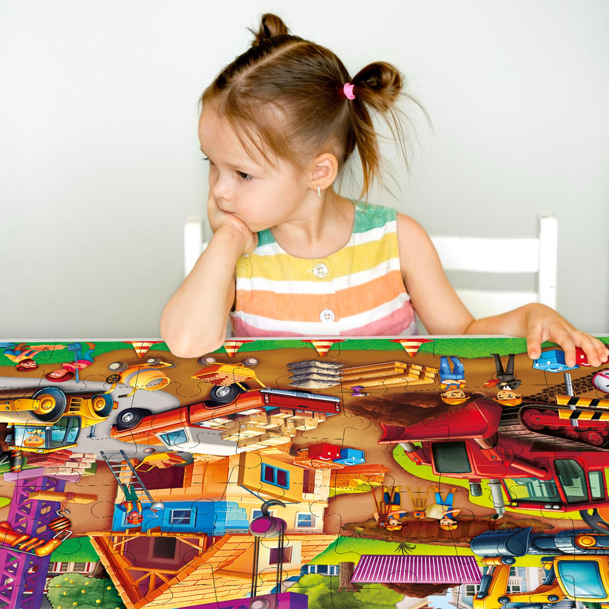 QUOKKA Puzzle Grandi Bambini 3 4 5 Anni - 60x90 cm Puzzle 48 Pezzi Gigante da Pavimento Bambino 5 6 Anni - Grande Giocattolo con di Costruzione - Giochi Educativi per Ragazzi e Ragazze dai 2 ai 6