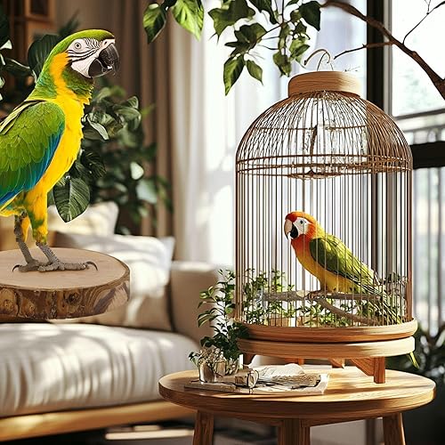 8 PCS Natural Bird Perch Set — close-up of materials and construction quality