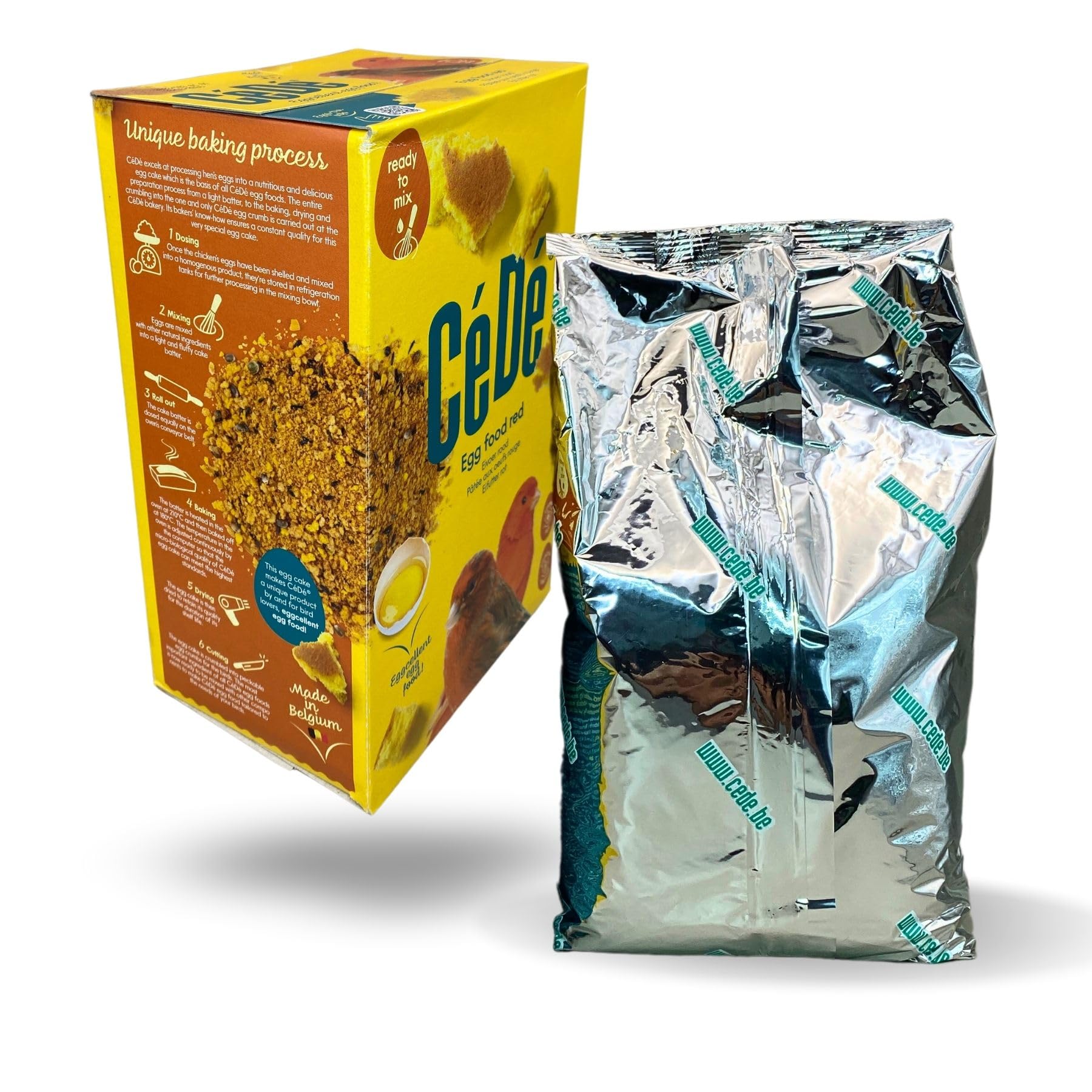 Cédé Red Factor Canary Food – 2Pc of Nutritional Bird Food with Essential Proteins for Breeding, Molting, and Red Color Enhancement, Supplement for Vibrant Canary and Finch Feathers