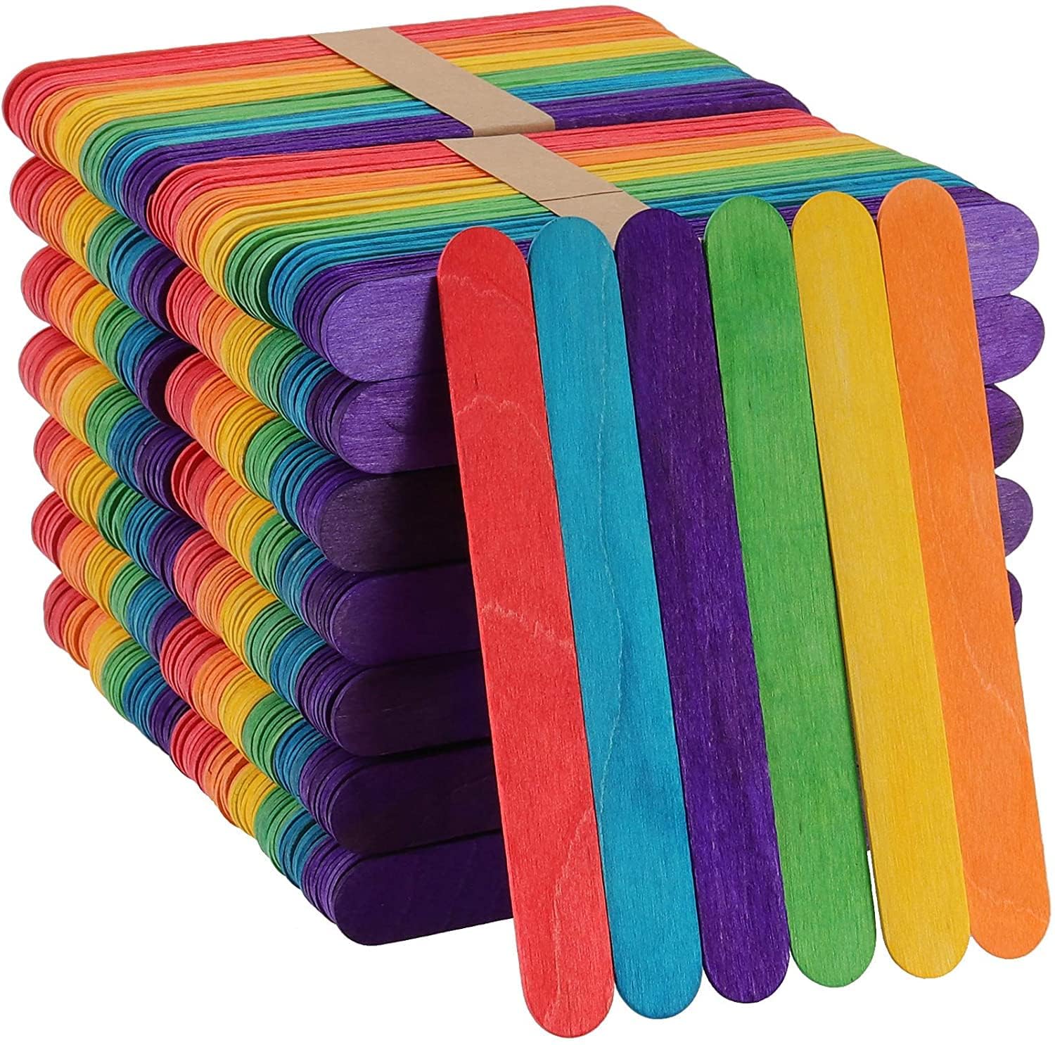 Colourful/Multicolour Ice-Cream Sticks for Art/Craft/DIY Activities 100 PC DF17-image-23