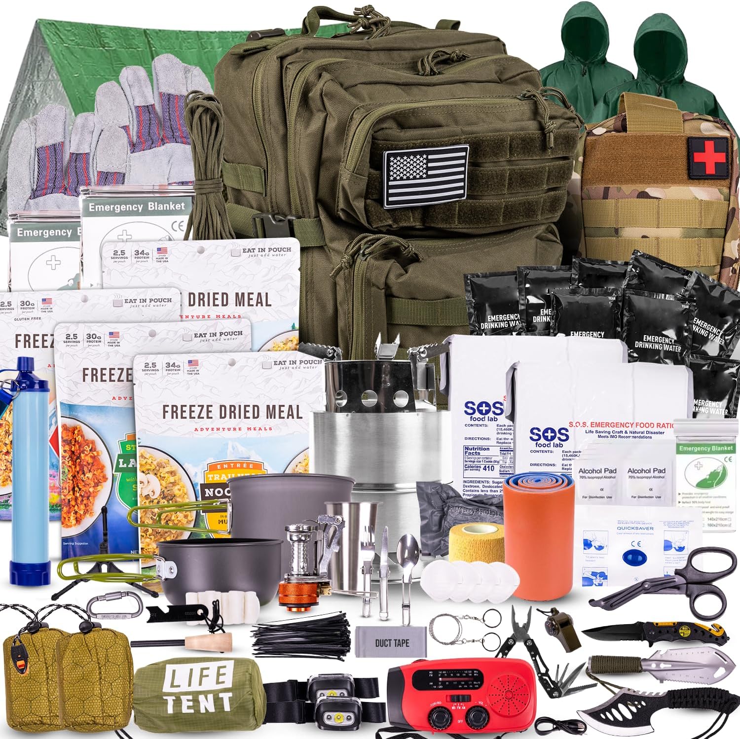 72-Hour Survival Kit | Emergency Bug Out Bag with First Aid